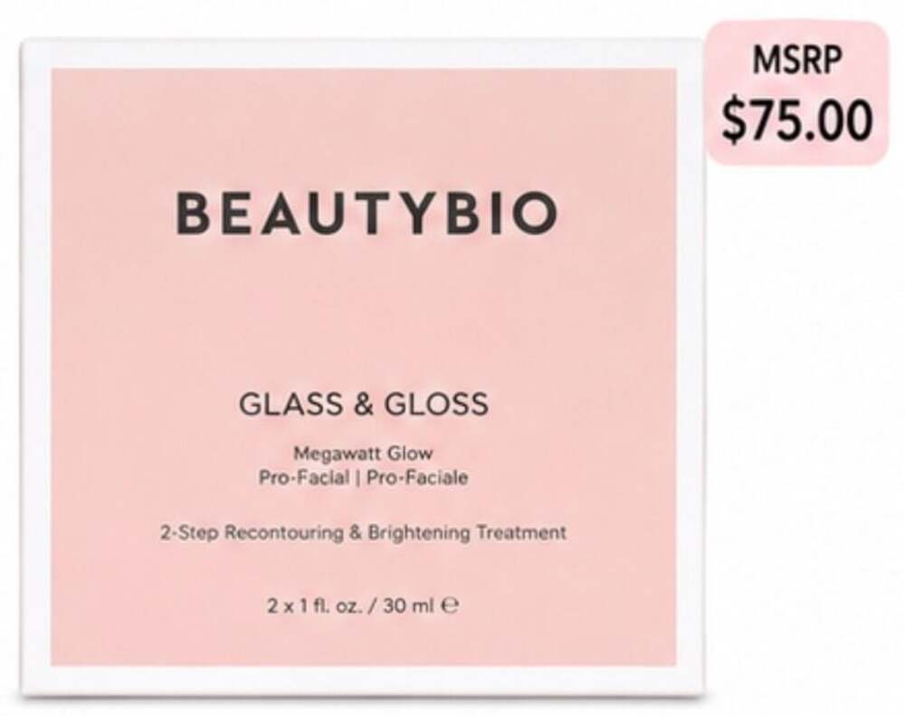 BeautyBio Glass & Gloss Megawatt Glow 2-Step Recontouring & Brightening Treatmen